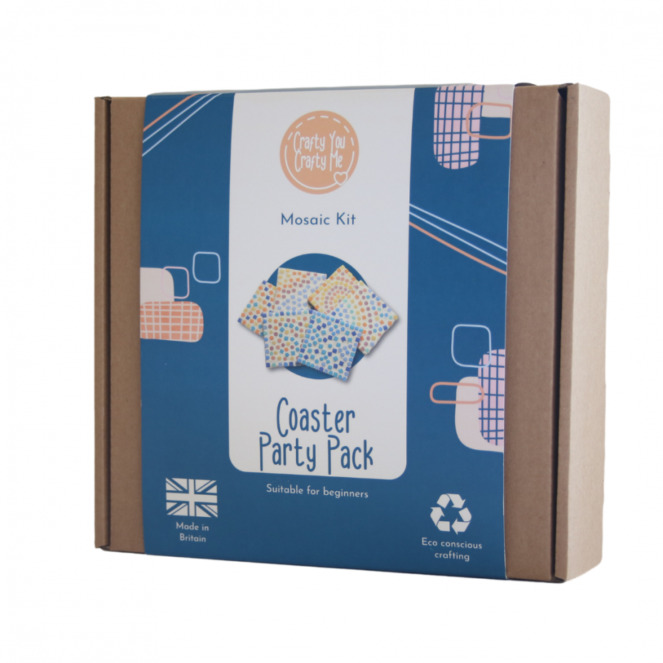 Mosaic Coaster Party Pack Square Packaging